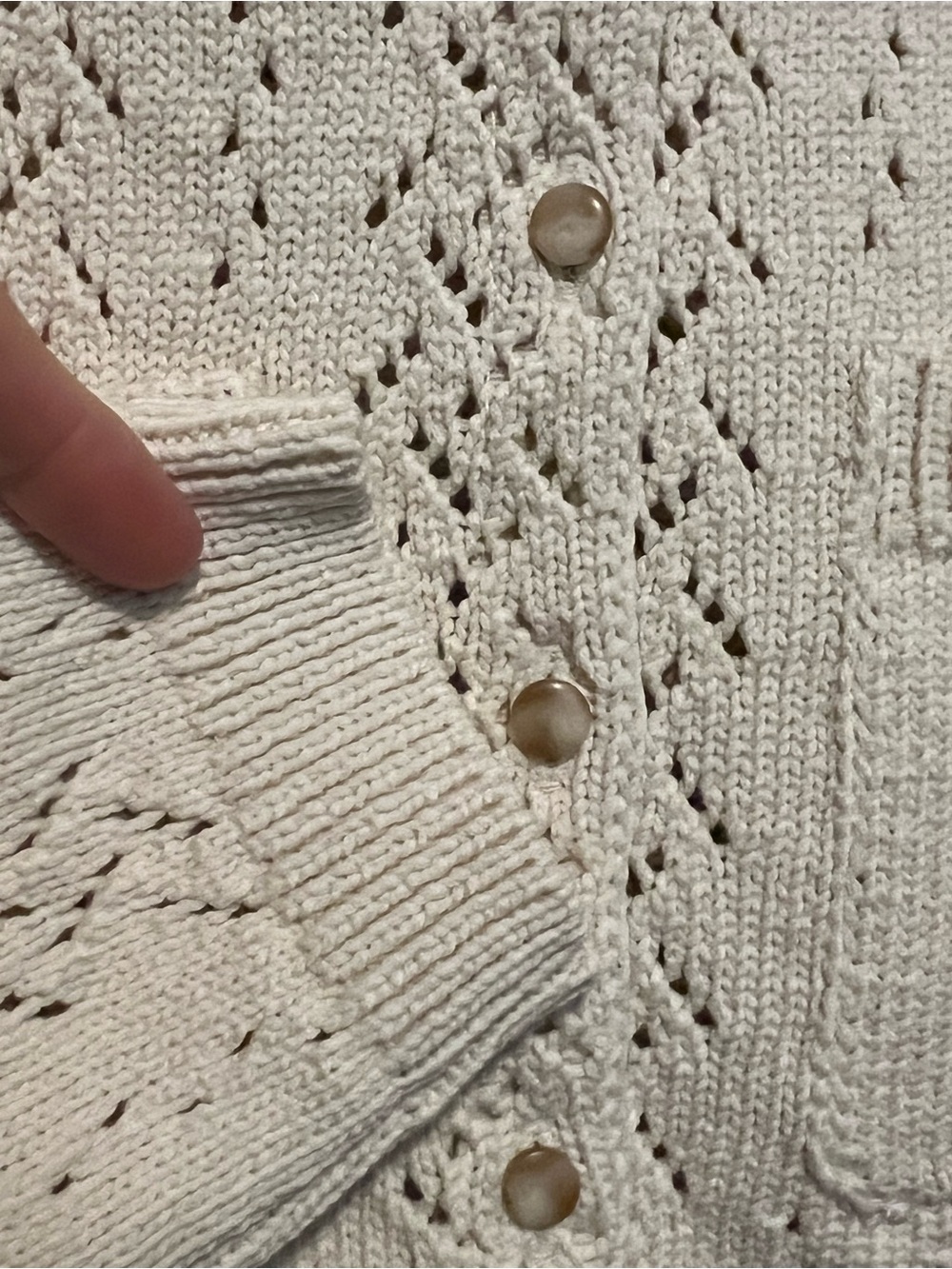 Sézane Jack Cardigan - Ecru - Size XXS - NWT - Picture 7 of 8